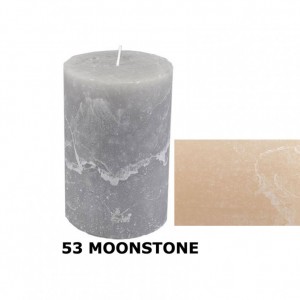 RUSTIC CANDLE 12XD6cm - moonstone