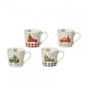 TAZZA PORCELLANA D9,8 H8,8 4ASS.