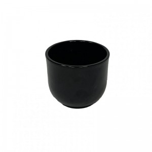 CERAMIC VASE D10 H9 -black