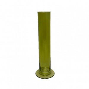 MONOFIORE VETRO D5 H20 CM - verde oliva