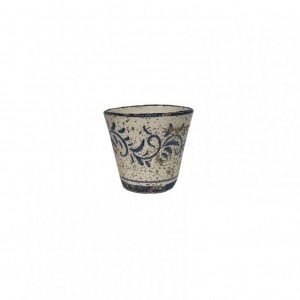 VASO TERRAC SMALTATA H8 - blu