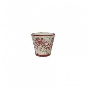 VASO TERRAC SMALTATA H8 - rosso