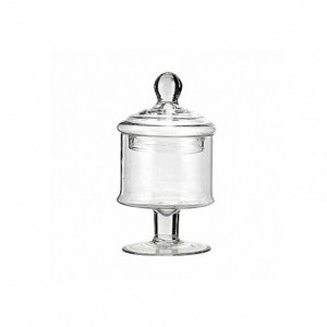 BARATTOLO VETRO C/TAPPO D13 H24 CM