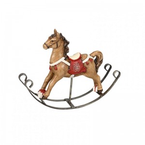 CAVALLO DONDOLO POLIRES.22X5 H16,5brown