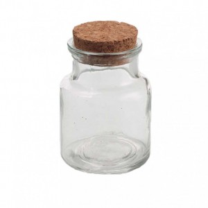 GLASS JAR DM5,5 H 8.2 CM