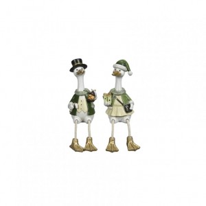 ANATRA 7X7 H22cm - green/white 2 ass.