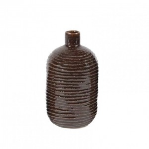 BOTTIGLIA ceramica FALISTY D9,5H18cm-bro