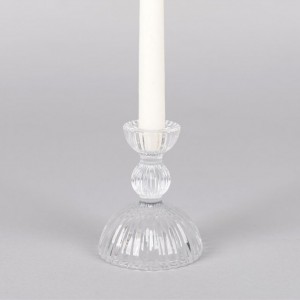 CANDELABRO VETRO RUFFLES D9,2 H11,5 CM