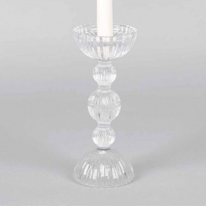 CANDELABRO VETRO RUFFLES D9,2 H22,5 cm