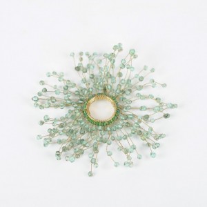 CORONA PER CANDELA FRILLY D2,5cm - green