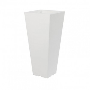 VASO QUADRO 34X34 H70 cm - bianco ottico