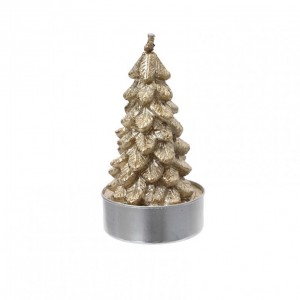 CANDELA TEALIGHT ALBERO 4pz - gold