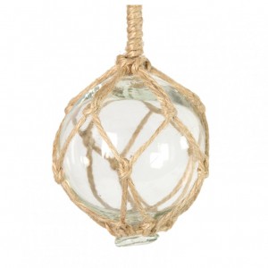 GLASS SPHERE HENNY C / MACRAME