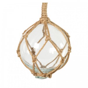 GLASS SPHERE HENNY C / MACRAME