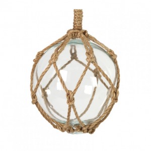 GLASS SPHERE HENNY C / MACRAME