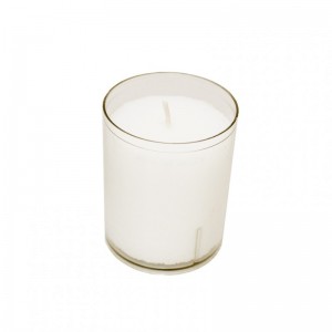 S/3 CANDELE BICCH. PLASTICA D5 H6,5 CM