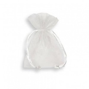 SACCH.ORGANZA 15X24 cm PZ10-white