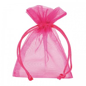 SACCH. ORGANZA 7,5X10 cm PZ10-fucsia