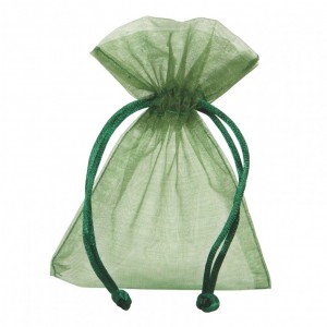 SACCH. ORGANZA 9X12 cm PZ10-dark green