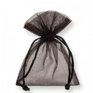 SACCH. ORGANZA 9X12 cm PZ10-black