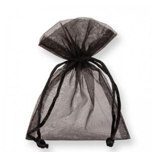 BAG ORGANZA 9X12 cm PZ10-black