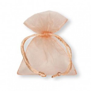 SACCH.ORGANZA 15X24 cm PZ10-salmon