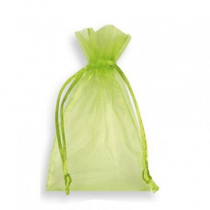 BAG ORGANZA 7,5X10 cm PZ10-apple gree