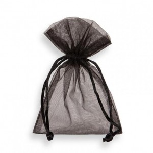 ORGANZA BAG 15X24 cm PZ10-black