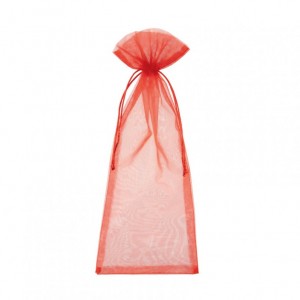 SACCH. ORGANZA 14X35 cm PZ10 - red