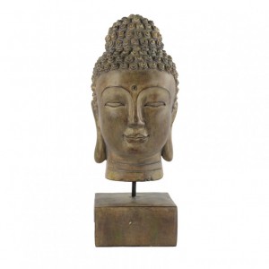 BUDDHA BASMA C/BASE 19X16,5XH41,5 cm-gol