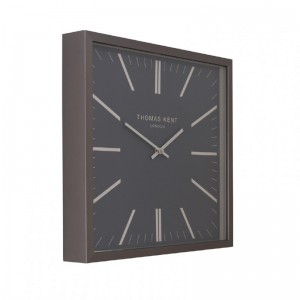 WALL CLOCK 40X40X6cm-gray / anthrac