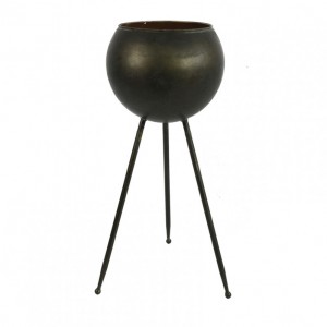 VASE MIRIAS D23 H47,5cm - black