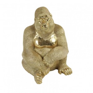 GORILLA Hans POLYSTONE 23X22,5 H30 -gold