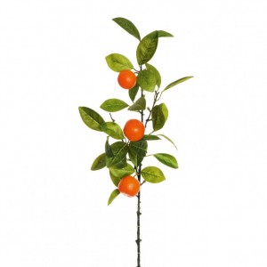 TANGERINE BRANCH 3 berries H76 cm TA-orange *