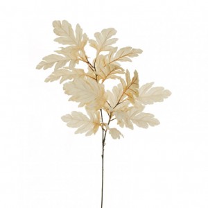 RAMO FOGLIA QUERCIA H105cm-cream ivory*