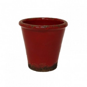 CASPO CER. INVECCH  D16 H15,5 CM -rosso