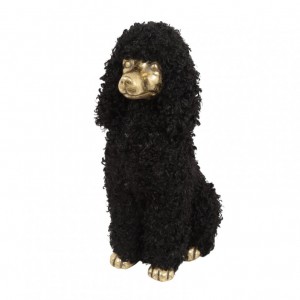 CANE BARBONCINO 48X32XH72cm - black