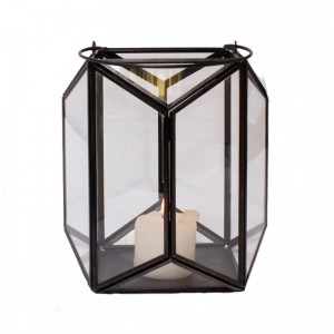 LANTERN RIF BLACK 20X20X22CM