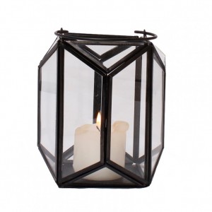 LANTERN RIF BLACK 15X15X16CM