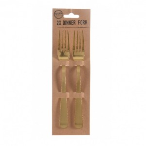 FORCHETTA  2PZ 20,5X2,5 -gold