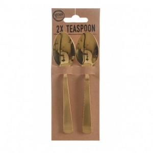 CUCCHIAINO 2PZ 13,5X3 -gold