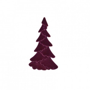 ALBERO NATALE FLOCCATO 29X29 H46  viola