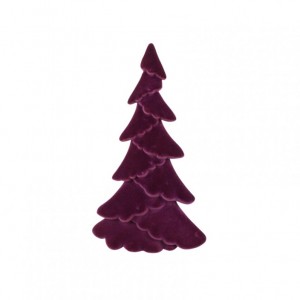 ALBERO NATALE FLOCCATO 36X36 H61 - viola