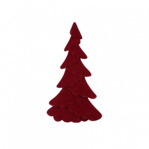 ALBERO NATALE floccato 36X36 H61 - red