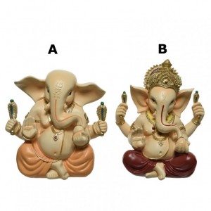 STATUA GANESH RES.H21CM 2MOD.