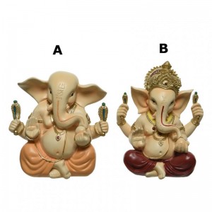 STATUA GANESH RES.H14,5CM 2MOD.