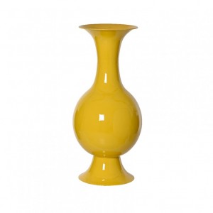 VASO MET. SMALTATO D39 H77cm - yellow