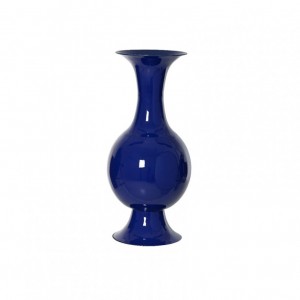 VASO MET. SMALTATO D25 H56cm - blue