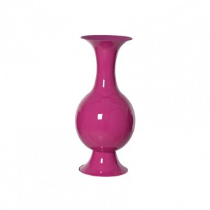 VASO MET. SMALTATO D25 H56cm - fuchsia