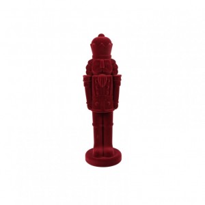 SCHIACCIANOCI VELLUTO 15X15 H52cm - red